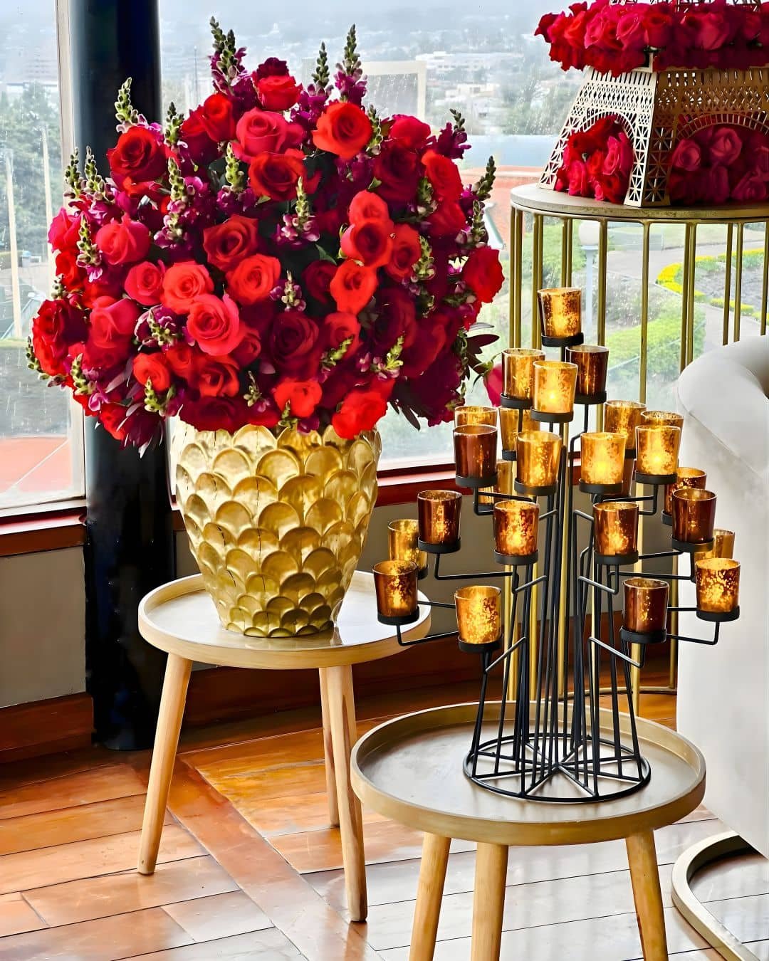 Rosas ecuatorianas arreglo de lujo